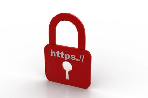 Secure network concept 免费库存插图