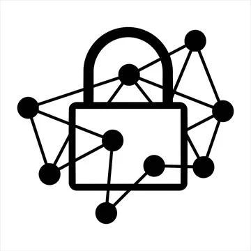 Secure network data protection padlock icon 8K ultra quality image ratio 스톡 일러스트