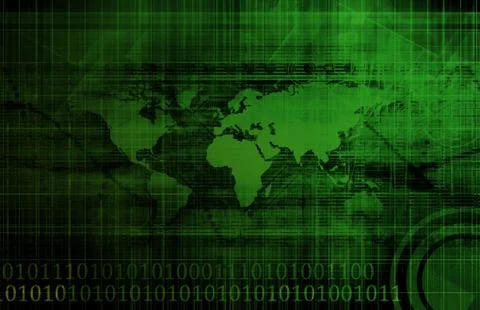 Secure network Illustrazione stock