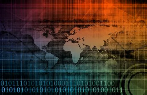 Secure network Illustrazione stock