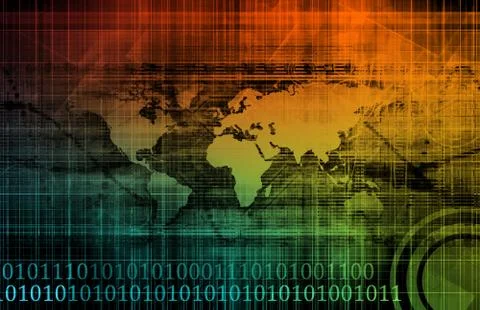 Secure network Stock Illustration