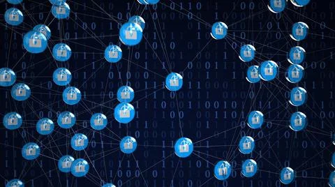 Secure Network Stock Illustration