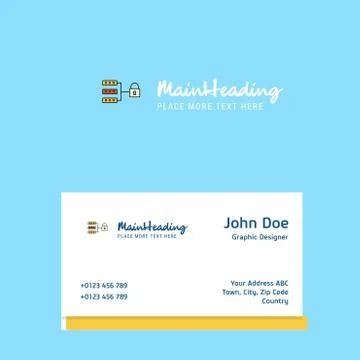 Secure network logo Design with business card template. Elegant corporate ide Stock Illustration
