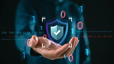 Secure network protection for laptop password online access privacy informa.. Stock Photos