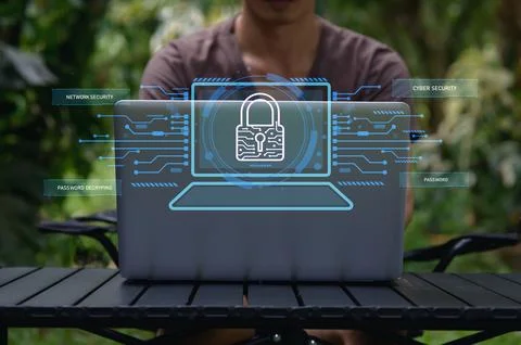 Secure Network Solutions for the Modern Digital Environment Stock Photos