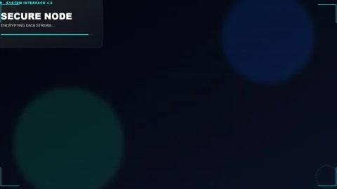 Secure Node Digital Interface Displaying Encrypting Data Stream Progress Ani 스톡 동영상 333823241
