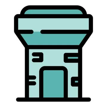 Secure observation tower ensuring safety and monitoring activities Ilustración de archivo