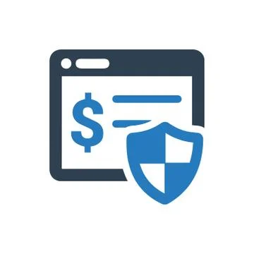 Secure Online Banking Icon Illustrazione stock