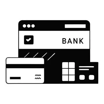 Secure online banking Stock Illustration