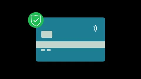 Secure online payment and mobile banking concept on a black background. Dig.. Vídeo Stock 332238472