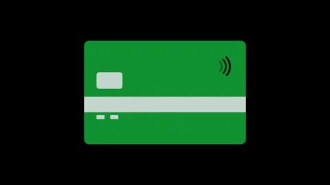 Secure online payment and mobile banking concept on a black background. Dig.. 스톡 동영상 337569132