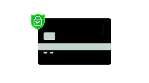 Secure online payment and mobile banking concept on a white background. Dig.. 스톡 동영상 337915966