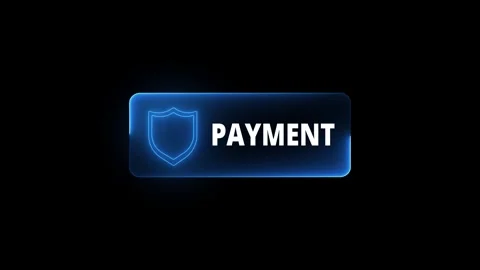 Secure online payment concept on the transparent background. Secure transac.. Stock Footage 340601293