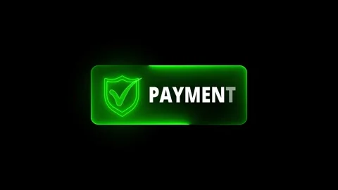 Secure online payment concept on the transparent background. Secure transac.. Stock Footage 341516259