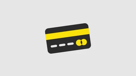 Secure Online Payment Credit Card Animation Icon Design Stock Footage 311608798