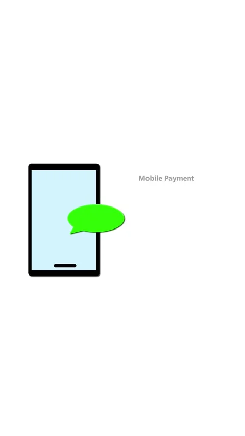Secure online payment interface. Vertical video seamless transaction loop. .. Stock Footage 341614285
