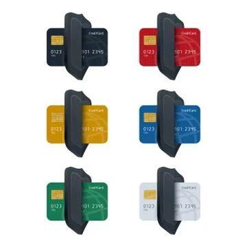 Secure online shopping concept Ilustración de archivo