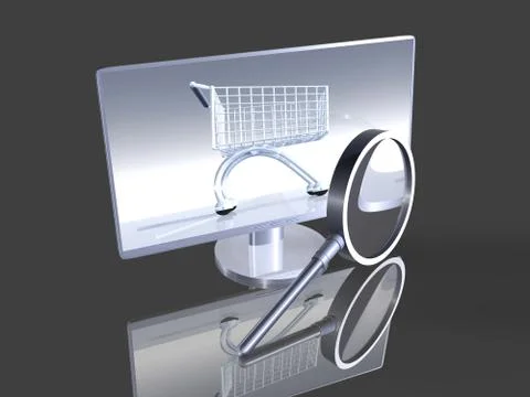 Secure online shopping Stock Illustration