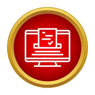 Secure online voting system with digital document approval イラスト素材