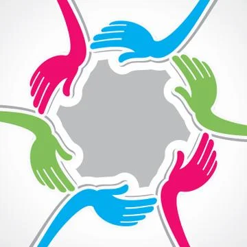 Secure or save concept shown by hand Stock Illustration