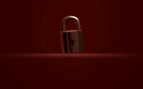 Secure Padlock Icon Animation, Privacy and Online Security Concept Stock Footage 344044748