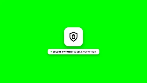 Secure Payment and SSL Encryption Badge Animation 库存影片 348191661