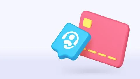 Secure Payment And User Profile 3d Banner Template Vector Illustration For We Stock Illustration