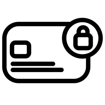 Secure Payment Card- Banking and Mobile Payment Icon Ilustración de archivo