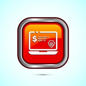 Secure payment icon design illustration, Payment safety sign for website, l.. Stock-Illustration