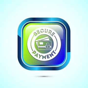 Secure payment icon design illustration, Payment safety sign for website, l.. Stock-Illustration