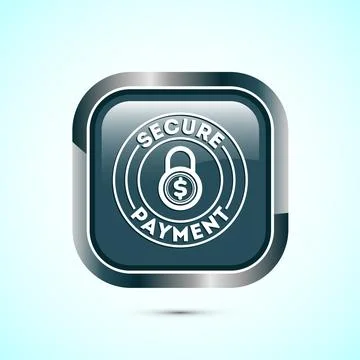 Secure payment icon design illustration, Payment safety sign for website, l.. Stock-Illustration
