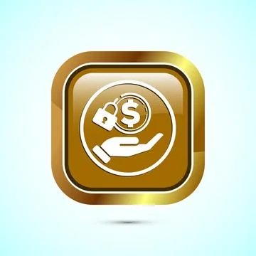 Secure payment icon design illustration, Payment safety sign for website, l.. Stock-Illustration