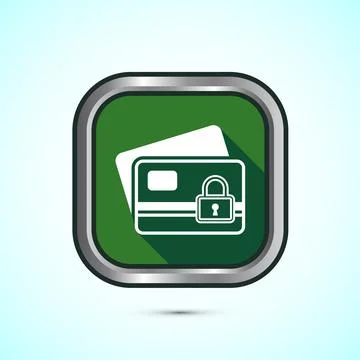 Secure payment icon design illustration, Payment safety sign for website, l.. Stock-Illustration