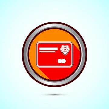 Secure payment icon design illustration, Payment safety sign for website, l.. Stock-Illustration