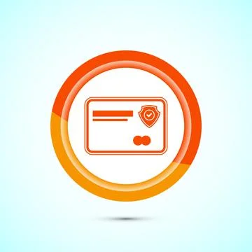 Secure payment icon design illustration, Payment safety sign for website, l.. Stock-Illustration