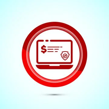 Secure payment icon design illustration, Payment safety sign for website, l.. Stock-Illustration
