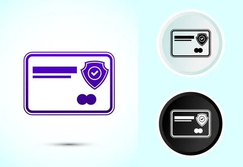 Secure payment icon design illustration, Payment safety sign for website, l.. Stock-Illustration