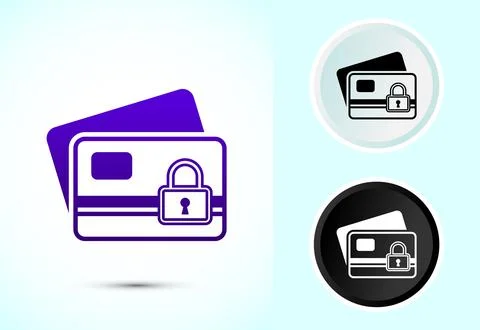 Secure payment icon design illustration, Payment safety sign for website, l.. Stock-Illustration