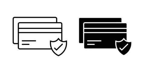 Secure payment icon vector art Illustrations Stock Illustration