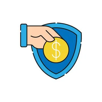 Secure Payment icon Vector Illustration. Payment Security and Safety with Shi Illustrazione stock