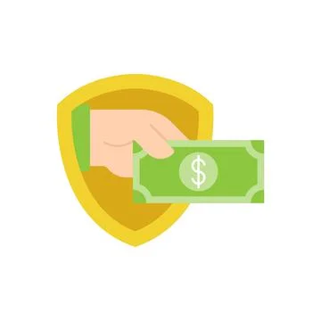 Secure Payment icon Vector Illustration. Payment Security and Safety with Shi Stock Illustration