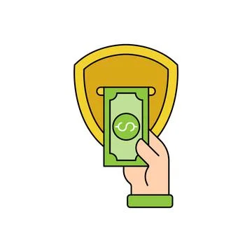 Secure Payment icon Vector Illustration. Payment Security and Safety with Shi Stock-Illustration
