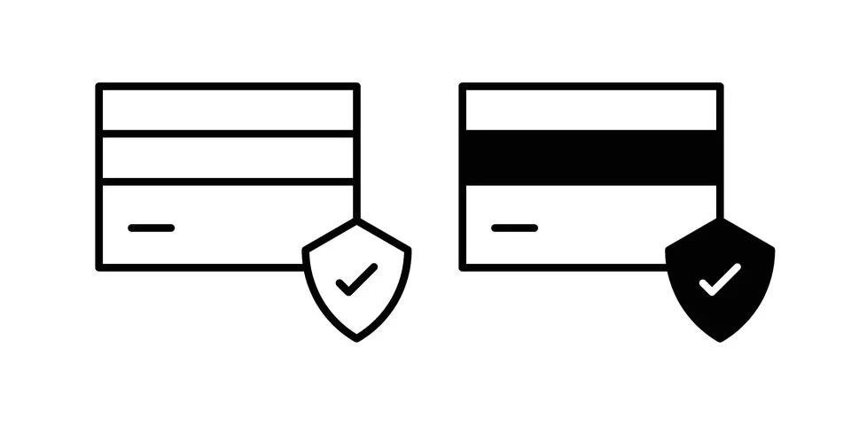 Secure payment icon vector, illustration icon set Stock Illustration
