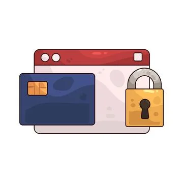 Secure Payment illustration Stock Illustration