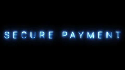 Secure Payment Neon Sign Stock-Footage 287406487