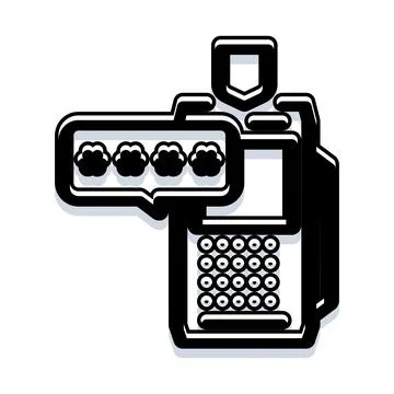 Secure payment terminal with pin code encryption shield Stock Illustration
