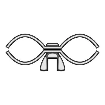 Secure pipe clamp cartoon vector illustration 스톡 일러스트