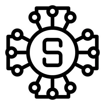 Secure platform icon representing data protection and security system 스톡 일러스트