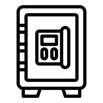 Secure protect icon outline vector. Sealed safety Stock Illustration