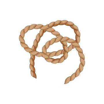 Secure rope knot cartoon vector illustration Stock Illustration